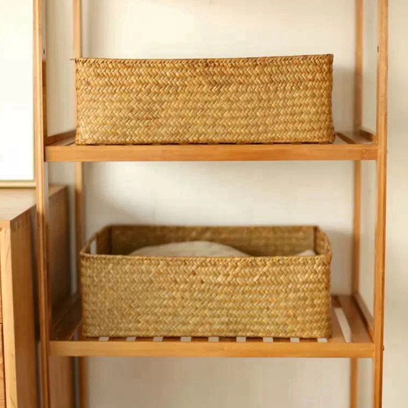 Woven Seagrass Basket for Home Decor