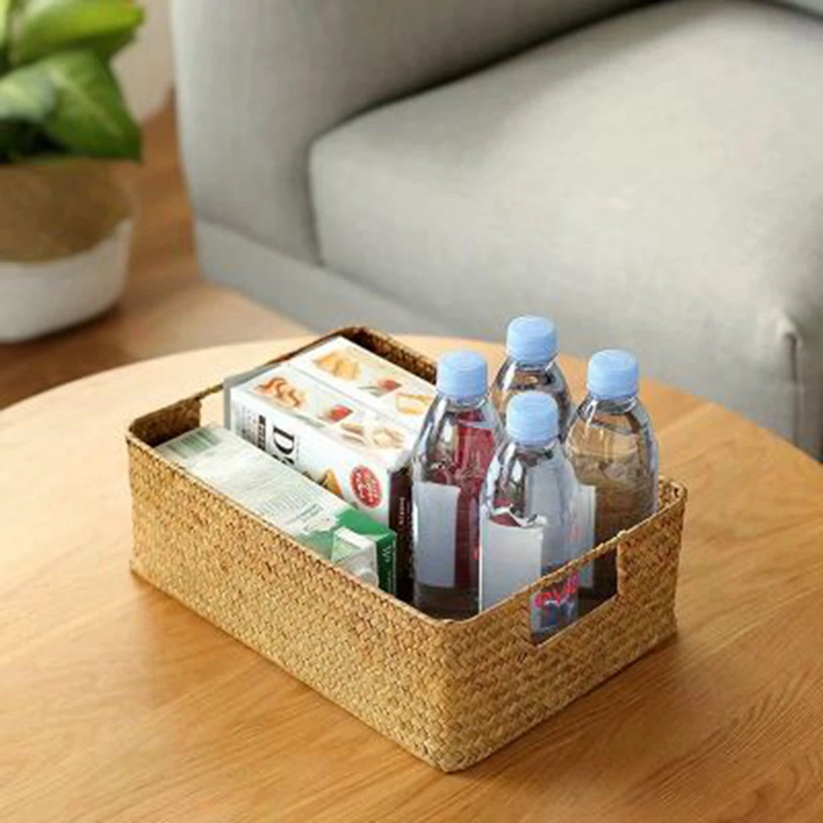 Woven Seagrass Basket for Home Decor