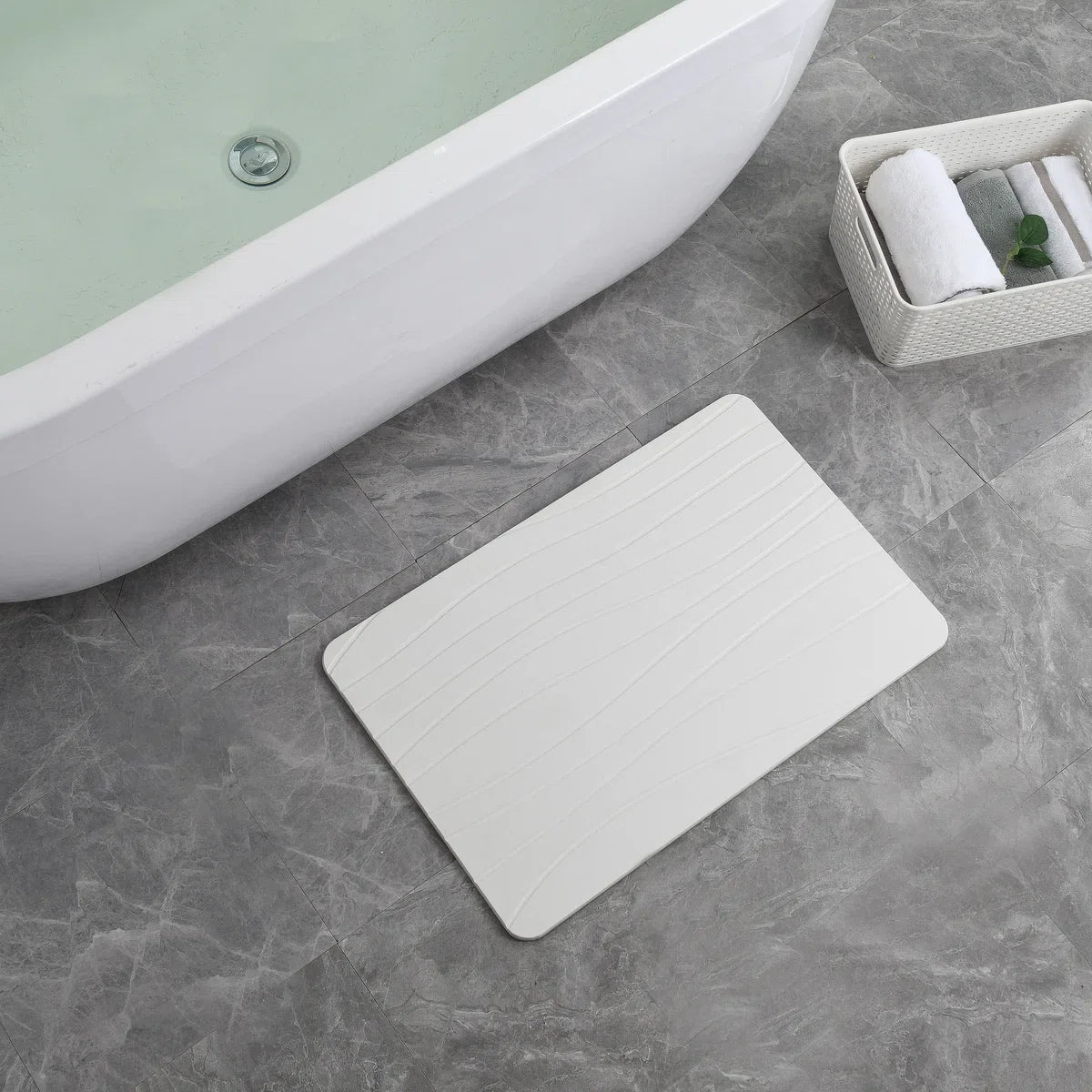 Stone Bath Mat Diatomaceous Earth